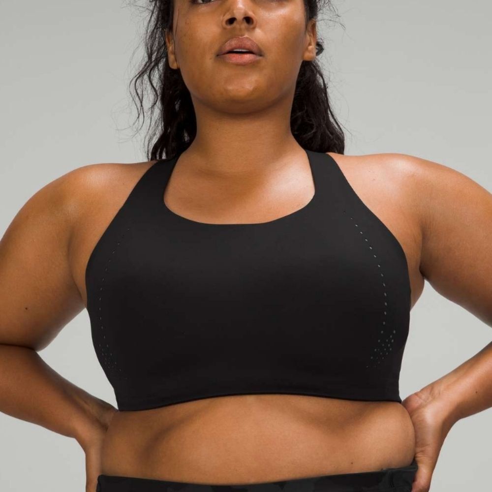 lululemon athletica Black High-Neck Sports Bra